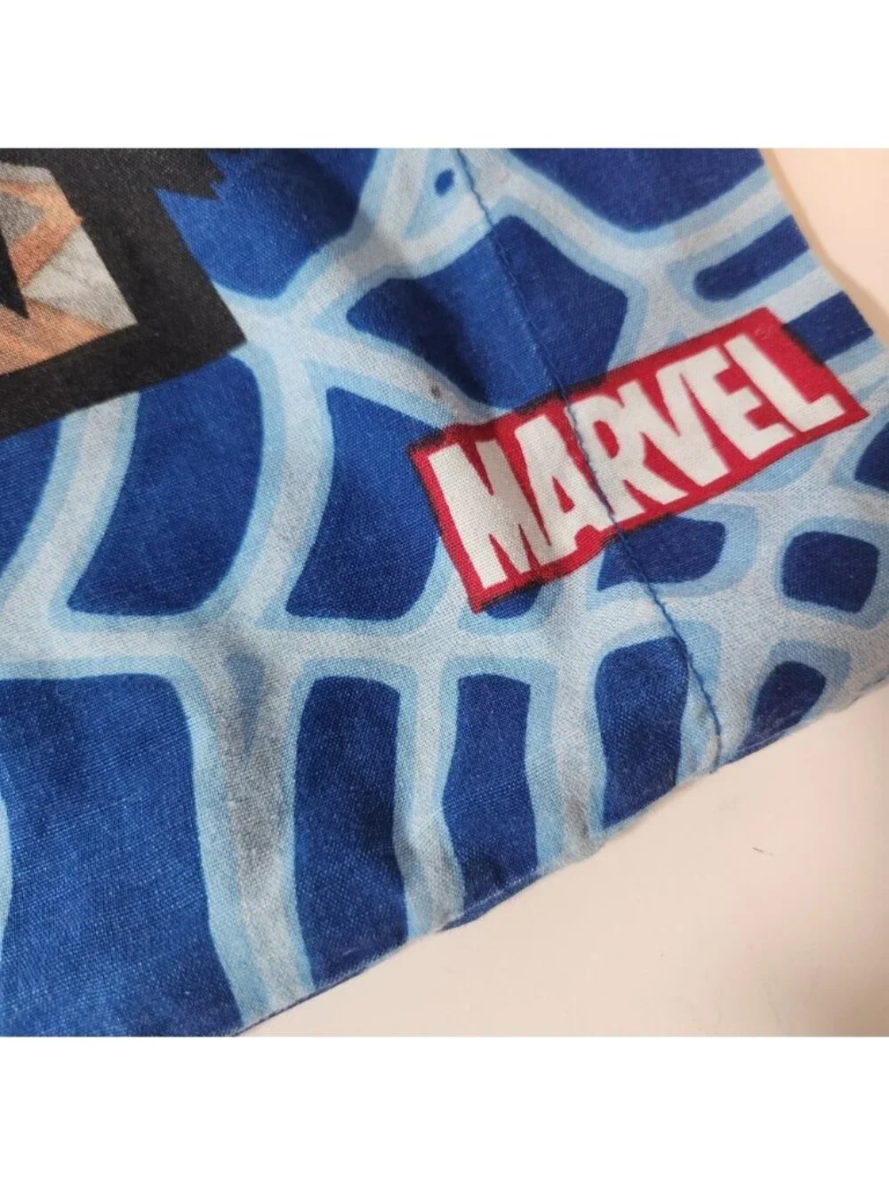 Marvel Spider-Man Comic Action Pillowcase Blue‎ Double Sided Blam Zing Graphic